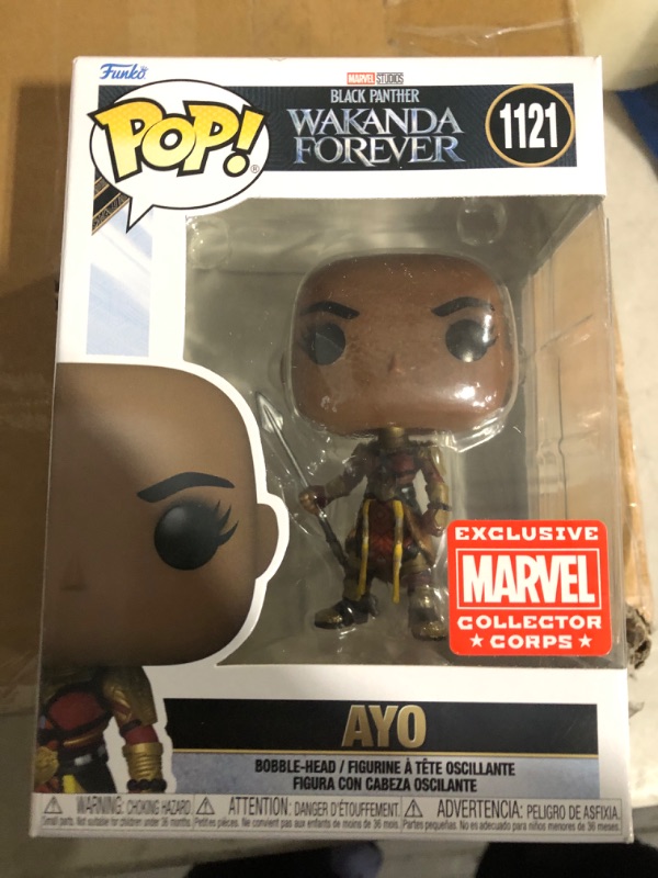 Photo 3 of *DAMAGED BOX
Pop! Funko Wakanda Forever Marvel Collector Corps Exclusive AYO #1121 w/ Free Arcylic Case