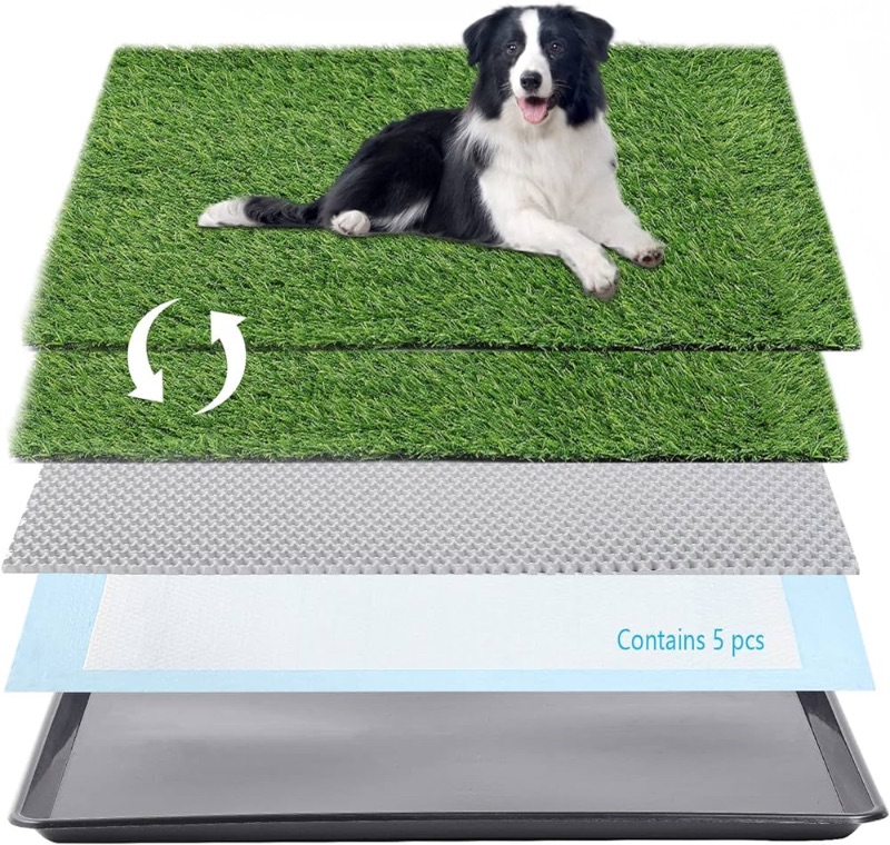 Photo 1 of  Grass Pad with Tray Arificial Grass Patch for Dogs 