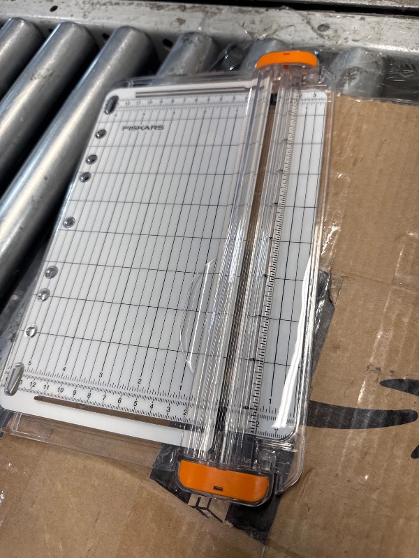 Photo 1 of ***Missing Blade**
Fiskars SureCut Portable Paper Cutter Fits in 3 Ring Binder - 9" Cut Length - Craft Paper, Cardstock and Photo Trimmer - Scrapbooking Tool