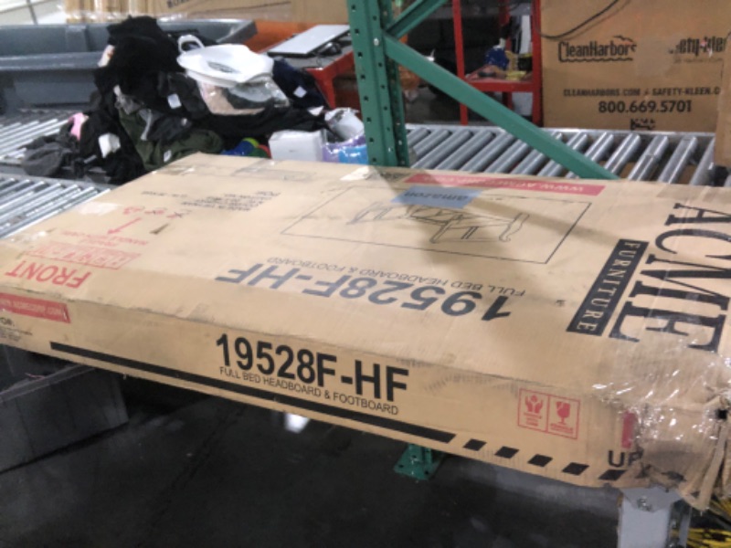 Photo 1 of (Damaged )(incomplete)(parts only)Furniture of America Arabella Traditional Wood Queen Bed Frame with Headboard and Footboard, Elegant Sleigh Design