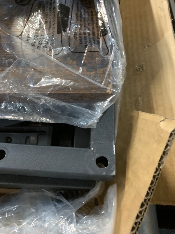 Photo 1 of Tatub Rolling Bedside Table, Couch Side Table with Wheels, Storage, Charging Station, Small Laptop Desk for Living Room Bedroom, Rustic Brown