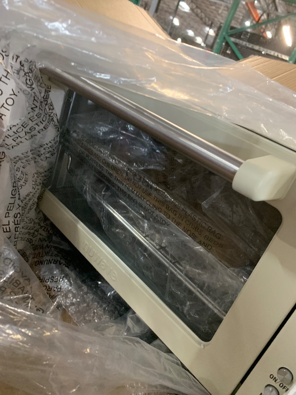 Photo 1 of Nuwave Bravo Pro Smart Air Fryer Toaster Oven Combo, Airfryer Convection Oven Countertop, 10-in-1 Functions with Quicker & Even Crisp Technology, 1800W, 50-450°F, PFAS-Free, 21QT, Vanilla Cream