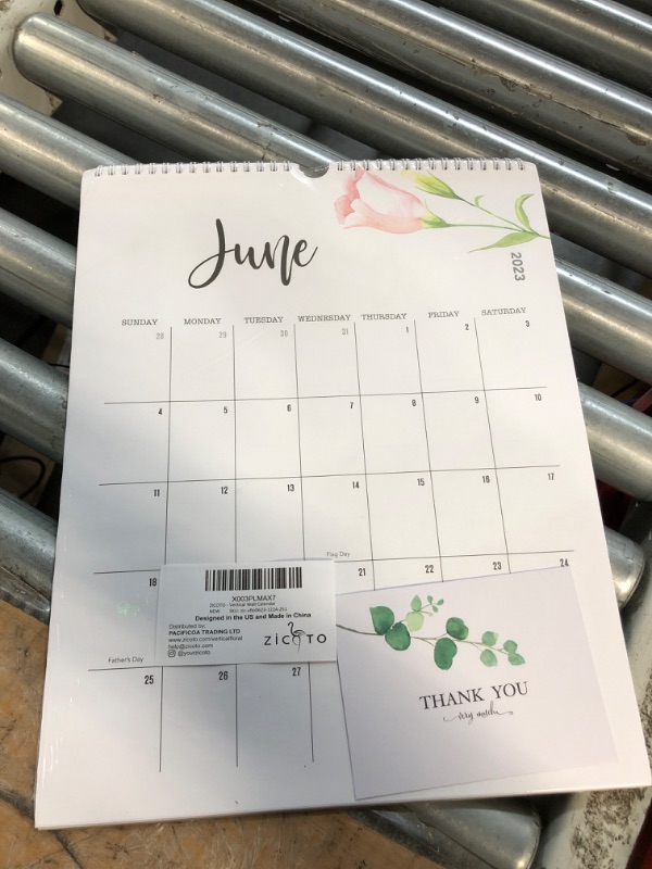 Photo 1 of Aesthetic Floral 2024 Wall Calendar - Runs from June 2023 Until December 2024 - The Perfect 2023-24 Monthly Calendar for Easy Planning