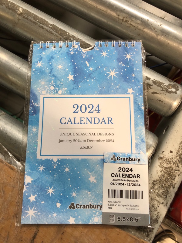 Photo 1 of Mini Wall Calendar 2024 (Seasons) - 5.5x8.5 Hanging Calendar, Use Nov 2023 to Dec 2024, Small Notepad Calendar, Little 2024 Calendar for Wall, Desk, Bulletin Board or Fridge Seasons Nov 2023 - Dec 2024