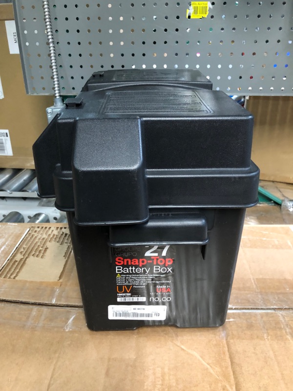 Photo 3 of NOCO Snap-Top HM327BKS Battery Box, Group 27 12V Outdoor Waterproof Battery Box 