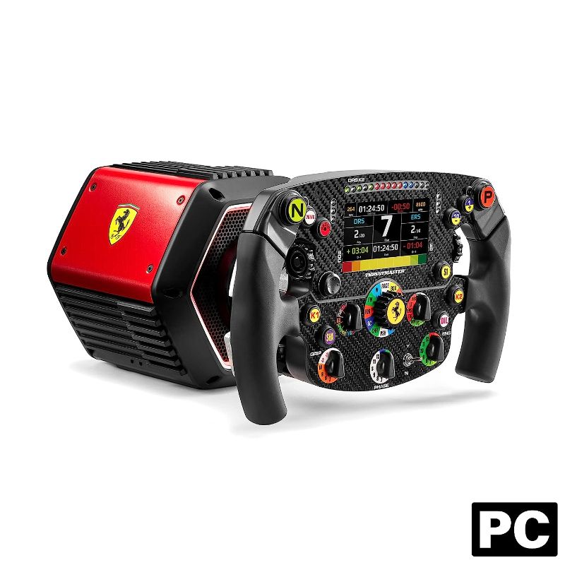 Photo 1 of ***SEE NOTES***THRUSTMASTER T818 /SF 1000 Direct Drive Racing Wheel + T-LCM Pedals T818 Ferrari Bundle w/ T-LCM Pedals