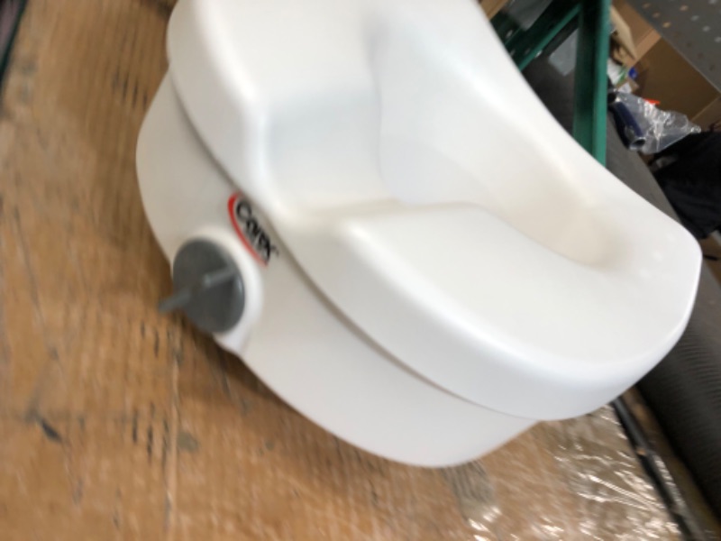 Photo 2 of *FOR PARTS ONLY* READ NOTES
Carex E-Z Lock Raised Toilet Seat - White