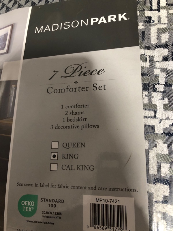 Photo 2 of * important * see all images *
Madison Park Luxury Comforter Set-Traditional Jacquard Design All Season Down Alternative Bedding King(104"x92")