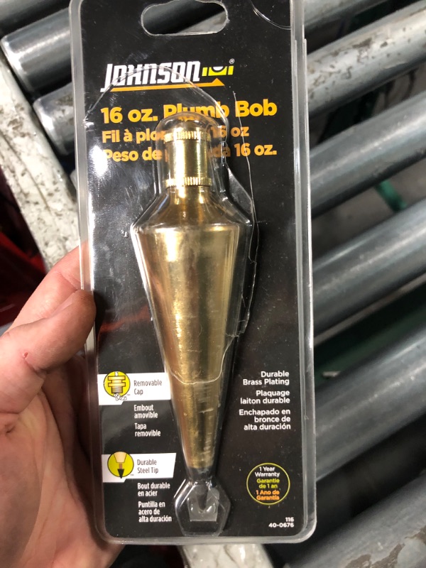 Photo 1 of (STOCK PHOTO)
Johnson Level Steel 5.5-in Plumb Bob