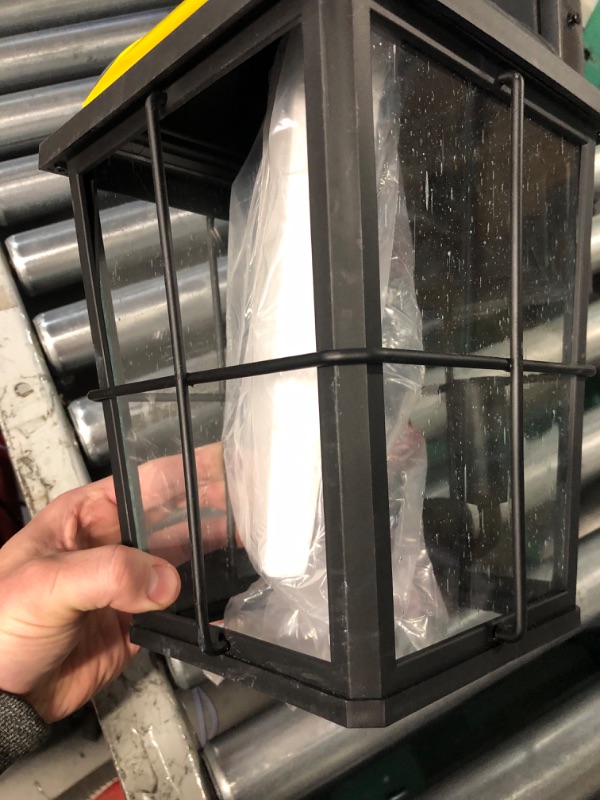 Photo 3 of (BROKEN GLASS, SOLD FOR PARTS,  CHECK PHOTOS)
Maxxima LED Porch Lantern Outdoor Wall Light -