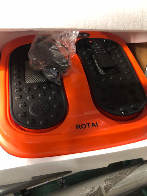 Photo 3 of (OPENED FOR INSPECTION)
ROTAI Foot Massager Machine with Remote, Multi Relaxations and Pain Relief - (Orange)