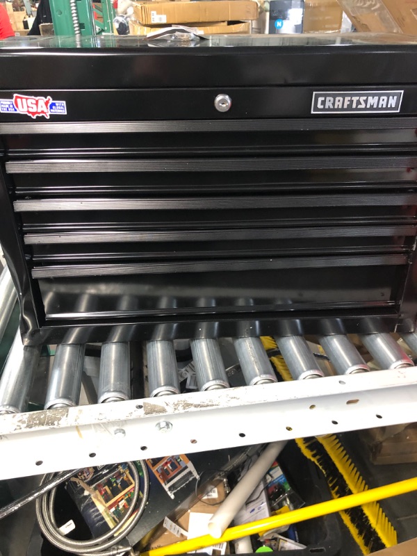 Photo 1 of (MINOR DAMAGE CHECK PHOTOS, STOCK PHOTO)
CRAFTSMAN 1000 Series 26-in W x 17.25-in H 5-Drawer Steel Tool Chest (Black)