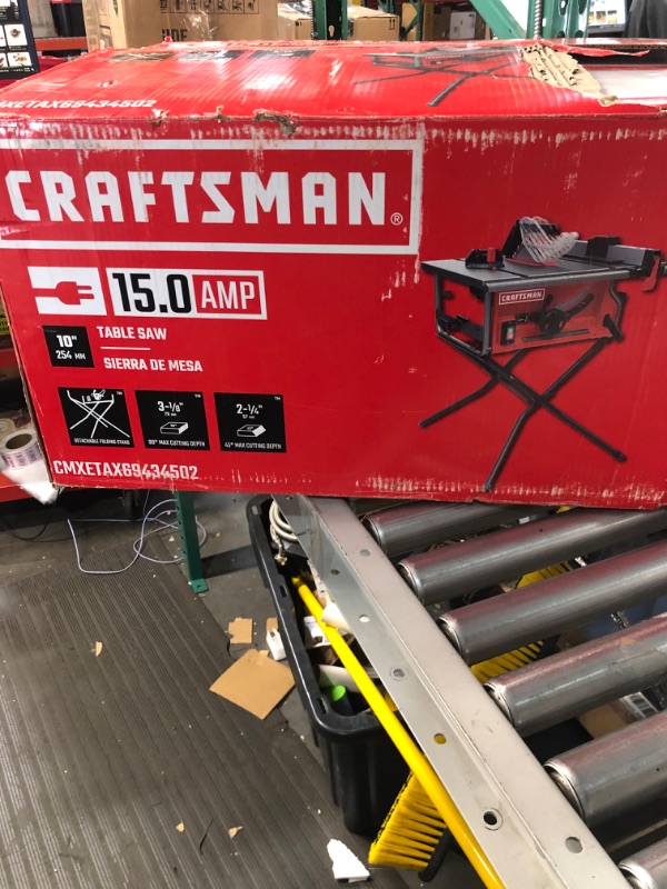 Photo 1 of (STOCK PHOTO)
CRAFTSMAN 10-in 15-Amp Portable Jobsite Table Saw with Folding Stand
