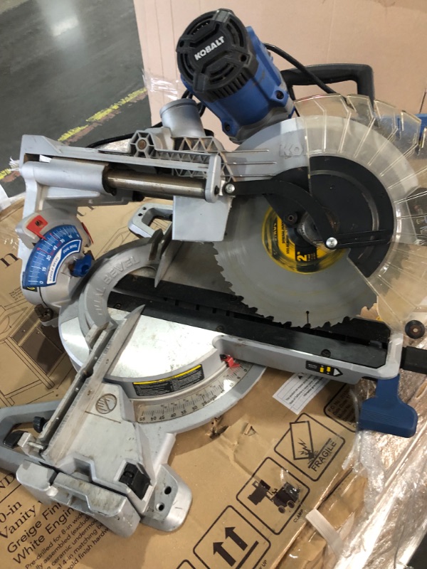 Photo 4 of **PARTS ONLY READ NOTES***Kobalt Compact 12-in 15-Amp Dual Bevel Sliding Compound Corded Miter Saw
