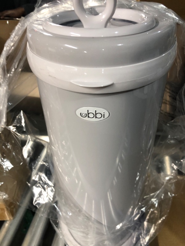 Photo 2 of **SEE NOTES/DAMAGED**
Ubbi Steel Odor Locking, No Special Bag Required Money Saving, Awards-Winning, Modern Design Registry Must-Have Diaper Pail, Gray