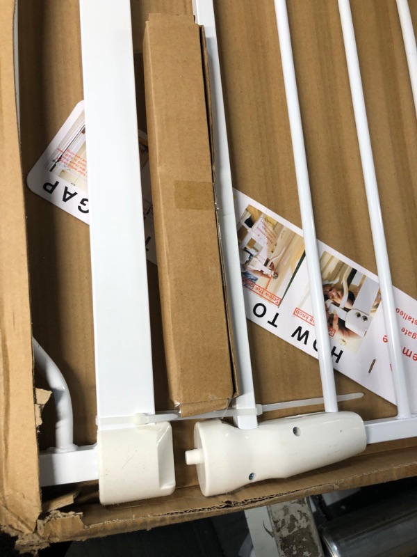 Photo 1 of (OPENED FOR INSPECTION)
BalanceFrom Easy Walk-Thru Safety Gate, White 30-inch Tall, No Caps Fits 29.1 - 33.8" Wide