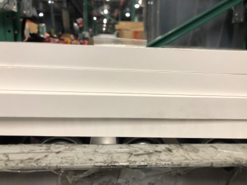 Photo 2 of (HAS DAMAGE , CHECK PHOTOS)
SSWBasics Laminated White Melamine Shelf - 36”L x 12”W (SET OF 4)