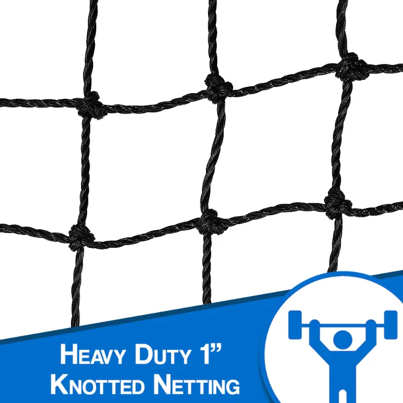 Photo 1 of (OPENED FOR INSPECTION)
Heavy Duty 10'x10' / 10'x15' / 10'x20' Sports Barrier Protective Netting With Carabiner Clips - All Sport Containment Net Golf 