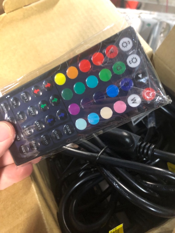 Photo 2 of (OPENED FOR INSPECTION)
Onforu 4 Pack RGB LED Flood Light 160W Equivalent, DIY Color Changing Stage Lights with Remote, IP66 Indoor Outdoor Landscape Floor 