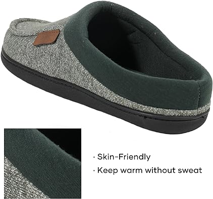 Photo 1 of (OPENED FOR INSPECTION)
ULTRAIDEAS Men's Nealon Moccasin Clog Slipper, Slip on Indoor/Outdoor House Shoes 7-8 Black