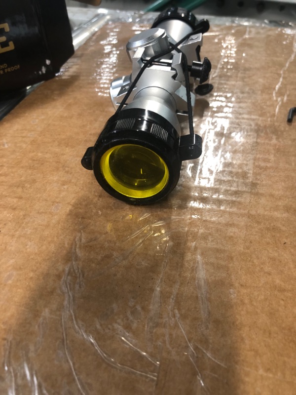 Photo 1 of 4X30 Silver Finish Shotgun, Rifle Scope with Mounts Rifle Scope Silver Color Scope