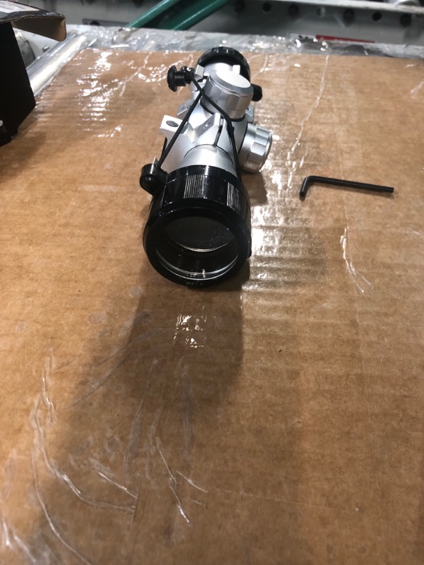 Photo 1 of 4X30 Silver Finish Shotgun, Rifle Scope with Mounts Rifle Scope Silver Color Scope