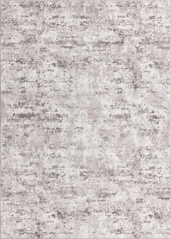 Photo 1 of Unique Loom Eos Collection Area Rug - Borealis 9' x 12' Rectangle (STONE GRAY/IVORY/BLUSH)