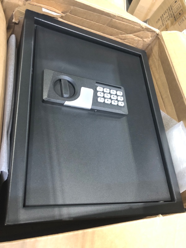 Photo 2 of 2.3 Cubic Large Fireproof Waterproof Safe Box, Anti-Theft Fire Safe with Removable Shelf, Digital Keypad Key, LED Light, Personal Home Safe Security Box for Money Firearm Jewelry Medicine A4 Document 2.3Cub