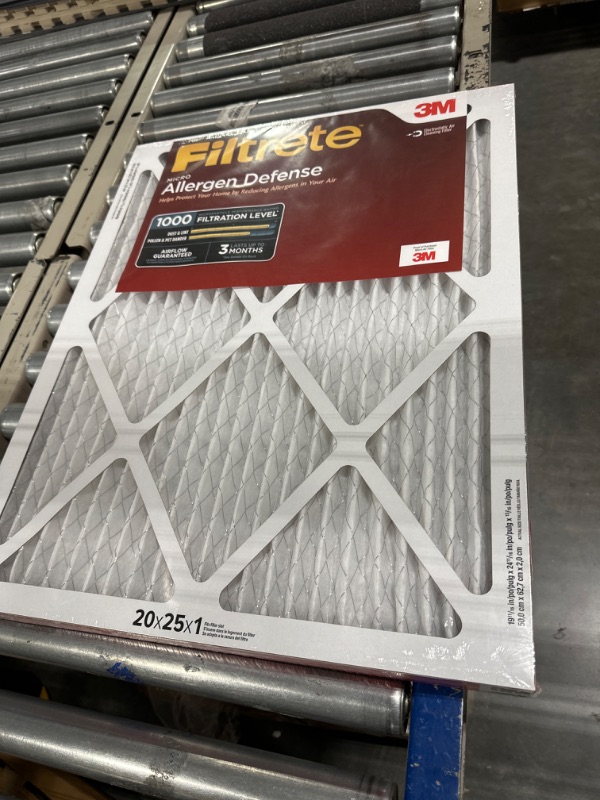 Photo 2 of 3M Filtrete Allergen Defense Filter AD03-2PK-6E-NA, MPR 1000, 20 in x