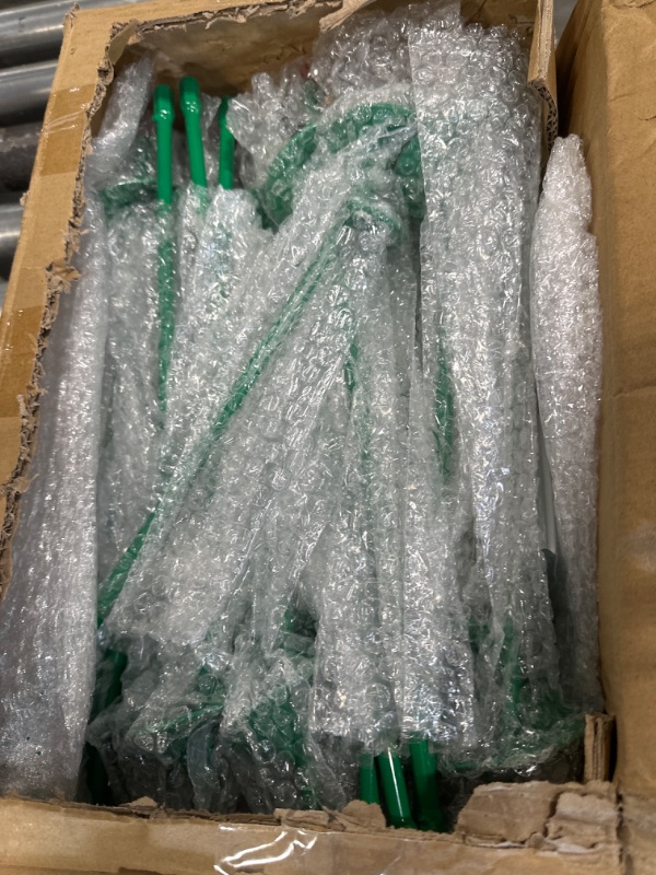 Photo 1 of Earth Ground Anchor 18 Inch Spiral Blade Heavy Duty Earth Anchors Swing Set Anchors Metal Shed Anchor Kit for Securing Trees Tents Trampoline Canopies Shelters (Green, 24 Pcs) 24 Green