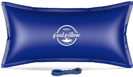 Photo 1 of  Keten Pool Pillows for Above Ground Pools 4x8FT, Heavy Duty Pool Pillows Float, Extra Durable 0.4mm PVC Winter Pool Air Pillow, Rope Included