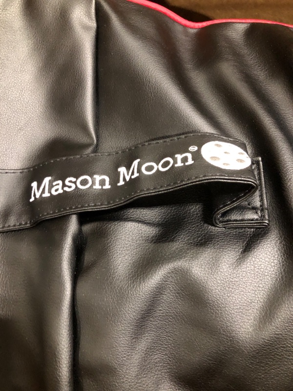 Photo 3 of Mason Moon Bean Bag Chairs for Adults - 3FT - Cozy Big Bean Bag Chair - Lounging Dorm Chair - Round Black Floor Chair - Gaming Bean Bag Chair for Teens - Cover Only