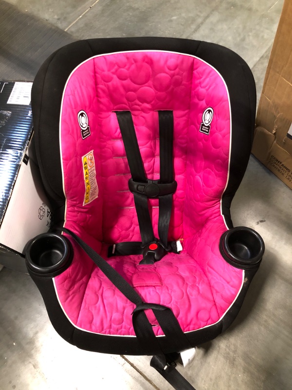 Photo 2 of Disney Baby Onlook 2-in-1 Convertible Car Seat, Rear-Facing 5-40 pounds and Forward-Facing 22-40 pounds and up to 43 inches, Mouseketeer Minnie