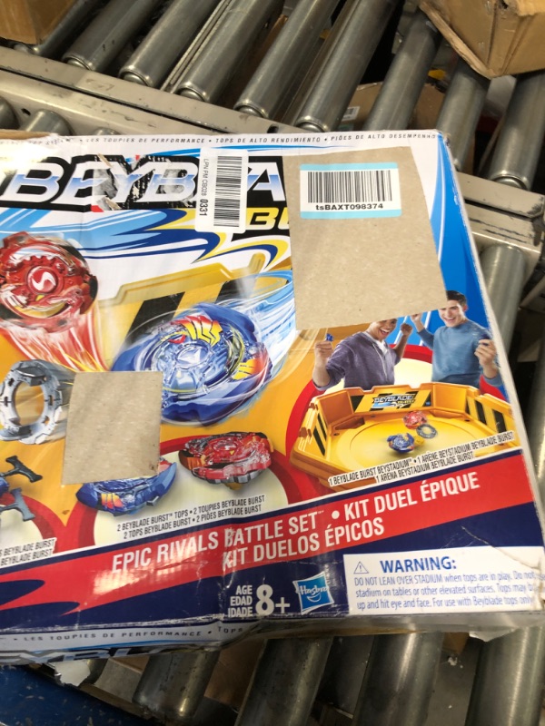 Photo 3 of Beyblade Burst Epic Rivals Battle Set – Complete Set with Beyblade Burst Beystadium, Battling Tops, and Launchers – Age 8+ (Amazon Exclusive) , Yellow