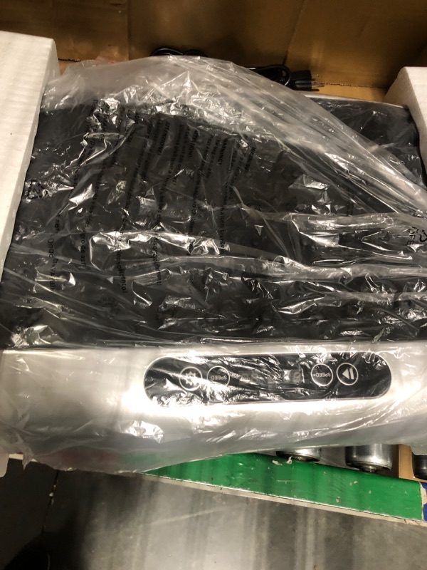 Photo 1 of EILISON Atom Vibration Plate Exercise Machine - Full Body Vibration Fitness Platform Equipment for Home & Travel Workout, Weight Loss, Toning & Wellness - Max User Weight 250lbs Silver