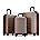 Photo 1 of 3-Piece ABS Luggage Set with TSA Locks, Expandable, and Friction-Resistant in champagne- Includes 20", 24" & 28" Spinner Suitcases