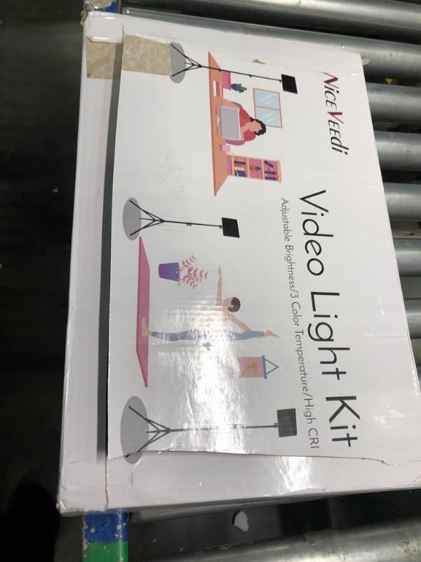 Photo 3 of 1-Pack LED Video Light Kit, NiceVeedi Photography Lighting Kit, 2800-6500K Dimmable Studio Light with Tripod Stand & Phone Holder, 73" Stream Light for Video Recording, Game Streaming, YouTube…