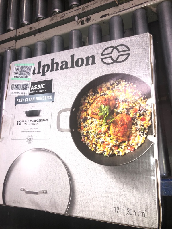 Photo 2 of **USED** Calphalon 1932442 Classic Nonstick All Purpose Pan with Cover, 12-Inch, Grey
