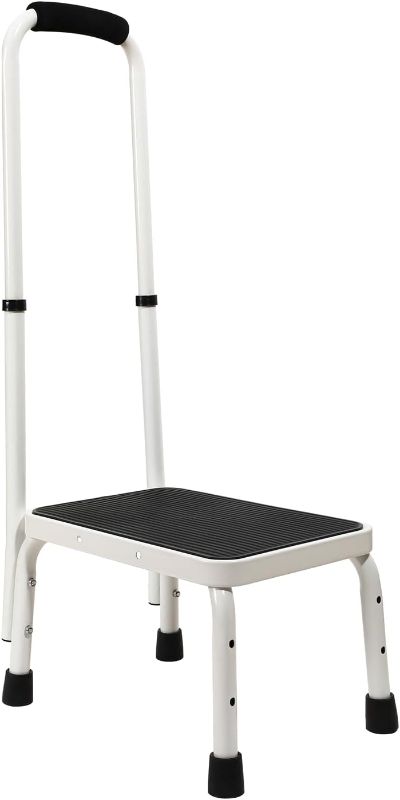 Photo 1 of Sattiyrch Step Stool with Handle for Ederly,Sturdy and Lightweight Stool with Anti-Skid Platform,Easy Assmbly,Safely Supports up to 350 Pounds with 9.5 Inch