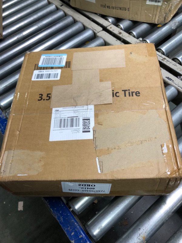 Photo 3 of GICOOL 14.5" Tire and Wheel, 3.50-8 Wheelbarrow Pneumatic Tire, with 6" Centered Hub, 5/8" Axle Bore Hole, Sealed Bearings for Wheelbarrows Trolley Dolly Garden Wagon Gorilla Cart Wheel Replacement