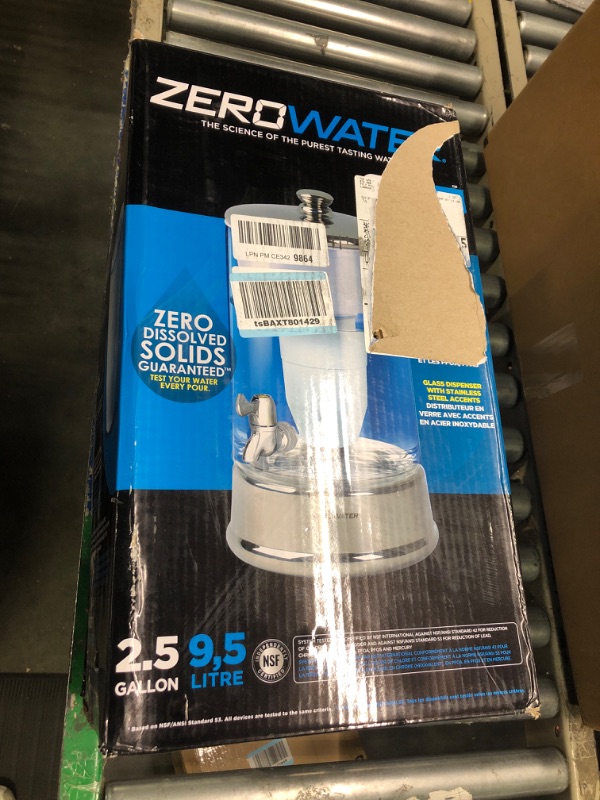 Photo 1 of ***FOR PARTS ONLY***
ZeroWater 40-Cup Water Filter Dispenser - NSF Certified 0 TDS Water Filter to Remove Lead, Heavy Metals, PFOA/PFOS, Improve Tap Water Taste 40 Cup