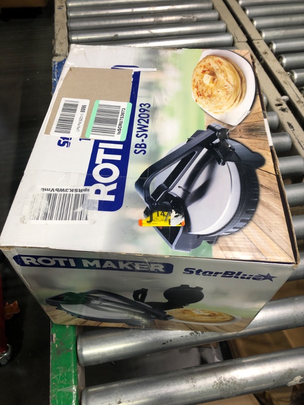 Photo 2 of 10inch Roti Maker by StarBlue with FREE Roti Warmer - The automatic Stainless Steel Non-Stick Electric machine to make Indian style Chapati, Tortilla, Roti AC 110V 50/60Hz 1200W SB-SW2093