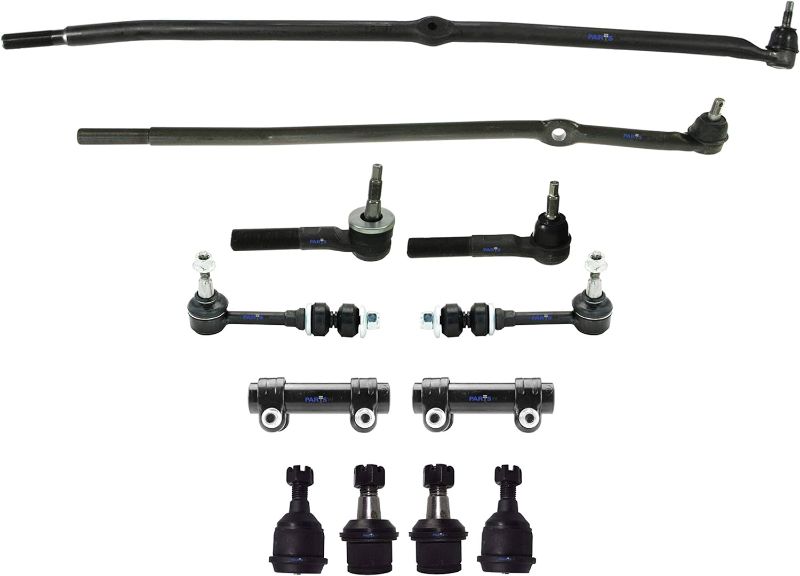 Photo 1 of 12 Pc Steering Suspension Kit Tie Rod Linkages Adjusting Sleeves Upper & Lower Ball Joints Front Sway Bar Links
