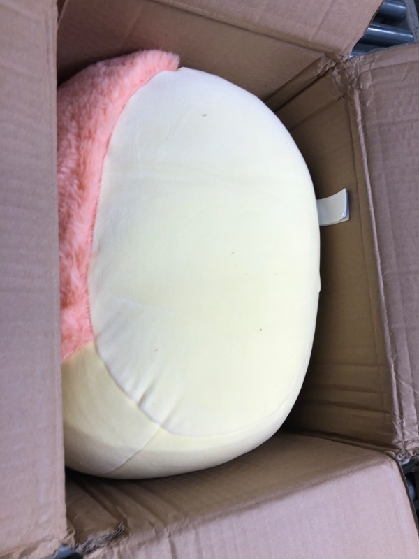 Photo 2 of Squishmallows Original 16-Inch Meghan Cream Fruit Bat with Fuzzy Peach Belly - Official Jazwares Large Plush