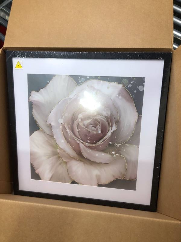 Photo 2 of  Rose Pink Rose, 24x24-Inch Canvas Wall Art 24 in x 24 in