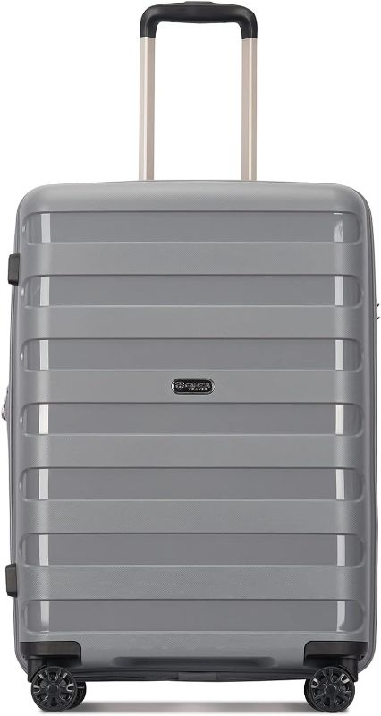 Photo 1 of  Anti-scratch PP Material Hardside Spinner luggage, 20inch Carry-On, Wear-resistant, Lightweight Spinner Expandable Suitcase Luggage with Wheels