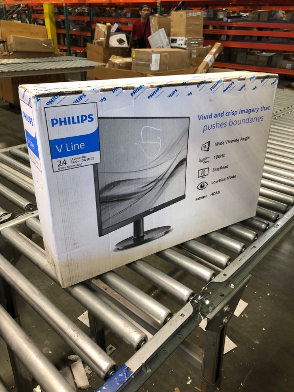 Photo 4 of PHILIPS New 24 inch Frameless Full HD (1920 x 1080) 100Hz Monitor, VESA, HDMI x1, VGA Port x1, Eye Care, 4 Year Advance Replacement Warranty, 241V8LB 24" Class Full HD | 100Hz