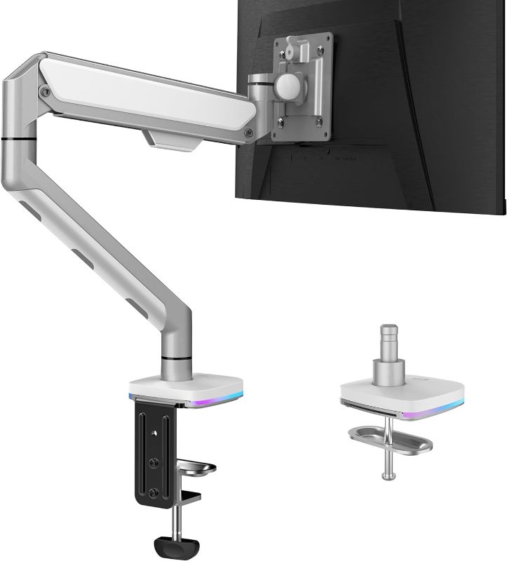 Photo 1 of PPQ Monitor Stand for Desk, Gas Spring Monitor Mount, Desk Mount Vesa Bracket, Adjustable Monitor Arm with C-Clamp - Fits 13 to 36 Inch LCD Computer Monitors 4.4 to 26.4lbs