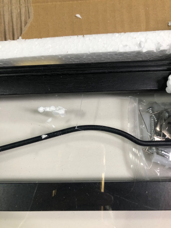 Photo 4 of ***small crack on plastic shown in pic***IHEIPYE Jersey Display Frame Case Lockable, Large Sport Jersey Shadow Box with 98% UV Protection Acrylic and Hanger for Baseball Basketball Football Soccer Hockey Shirt and Uniform,Black JerseyFrame-1Pack