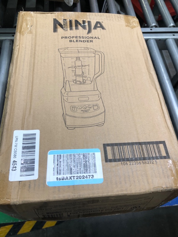 Photo 2 of ** Missing  To-Go Cups * Ninja BL660 Professional Compact Smoothie & Food Processing Blender, 1100-Watts, 3 Functions for Frozen Drinks, Smoothies, Sauces, & More, 72-oz.* Pitcher, (2) 16-oz. To-Go Cups & Spout Lids, Gray 1100 Watts with Single Serve